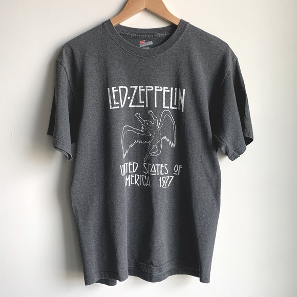 Hanes Other - Unisex Gray Led Zeppelin T-Shirt